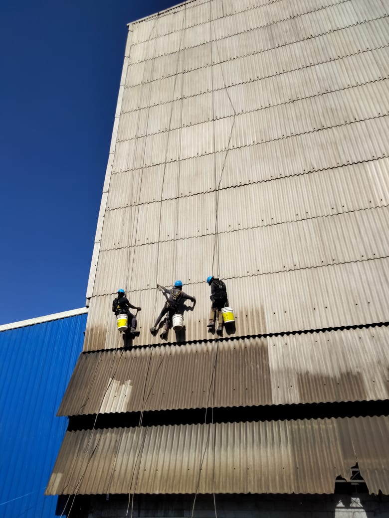 Spirella House building facade cleaning