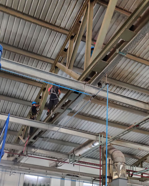 Factory Roof Truss Cleaning & Painting