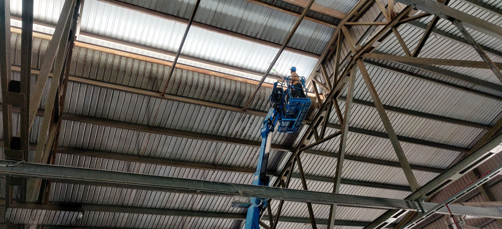 Factory Roof Truss Cleaning & Painting