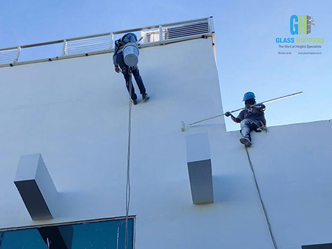 high rise building cleaning